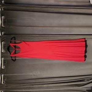 Banana Republic fuchsia braided racerback maxi dress (tote 2)